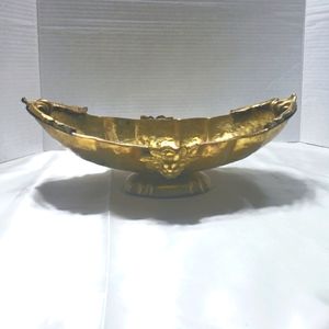 BRASS DISH/FRUIT BOWL 21" L